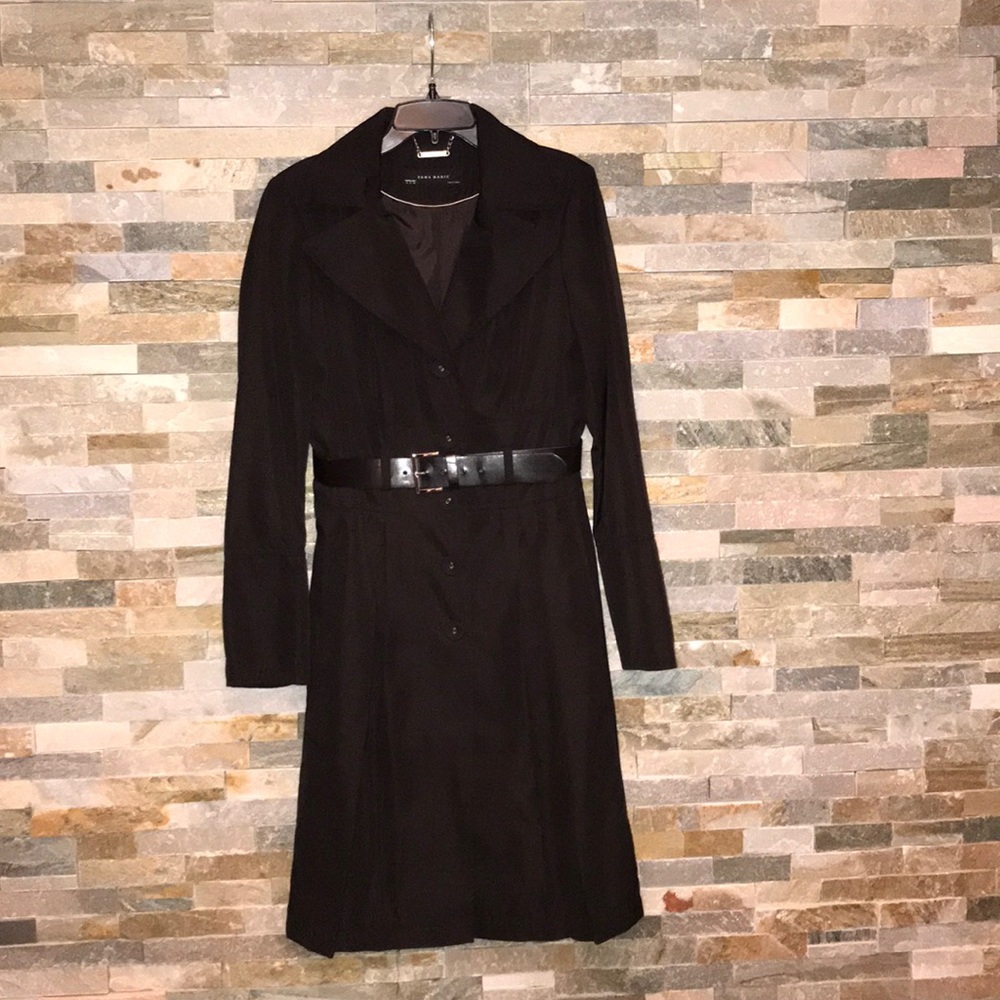 Zara brown basic trench coat size medium